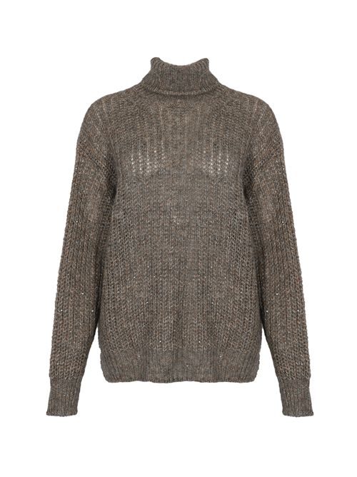 Maglione dolcevita in lana Grigio Herno | ML000061D 760529430